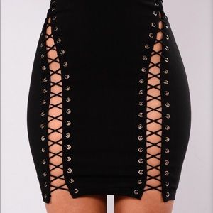 Lace Up Skirt